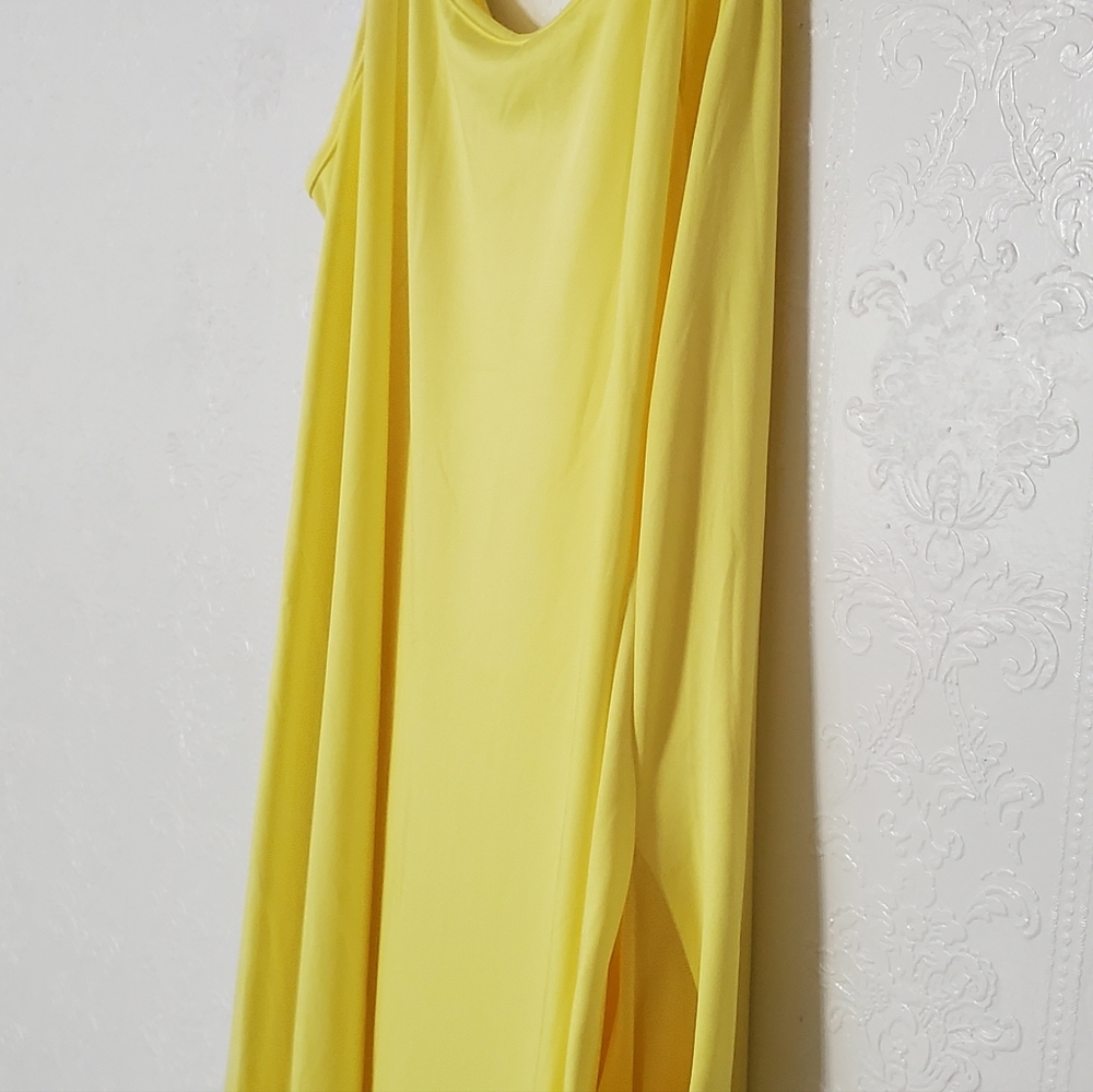 Women's stretchy sunflower yellow maxi dress 2xl - Picture 4 of 12